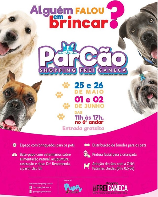 Diversão para Pets no Shopping Frei Caneca