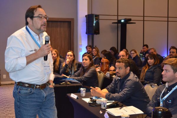 Diretor da Biogénesis Bagó, Marcelo Bulman, durante o Fronteiras da América 