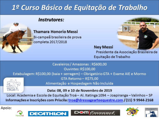 Curso Básico de Equitação de Trabalho