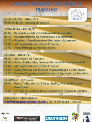 Curso Básico de Equitação de Trabalho