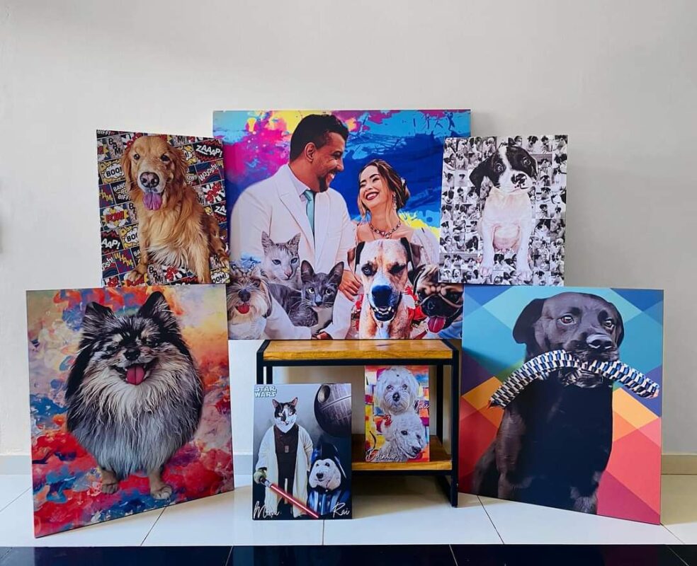 O Meu Quadro Pet. Para cuidar de um de seus cães diagnosticado com leishmaniose, duas jovens transformaram o amor e a necessidade em renda, neste lindo...